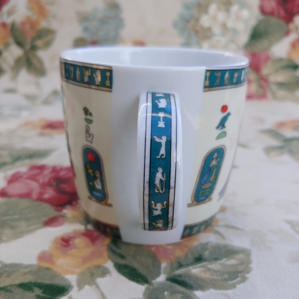 Fathi Mahmoud Vintage Limoges Sculpture Egyptian Art Porcelain Mug - Picture 11 of 17